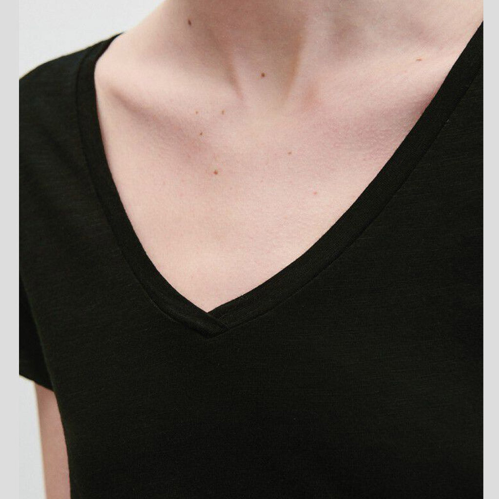 American Vintage Jacksonville V Neck Tee - Black - Collector Store