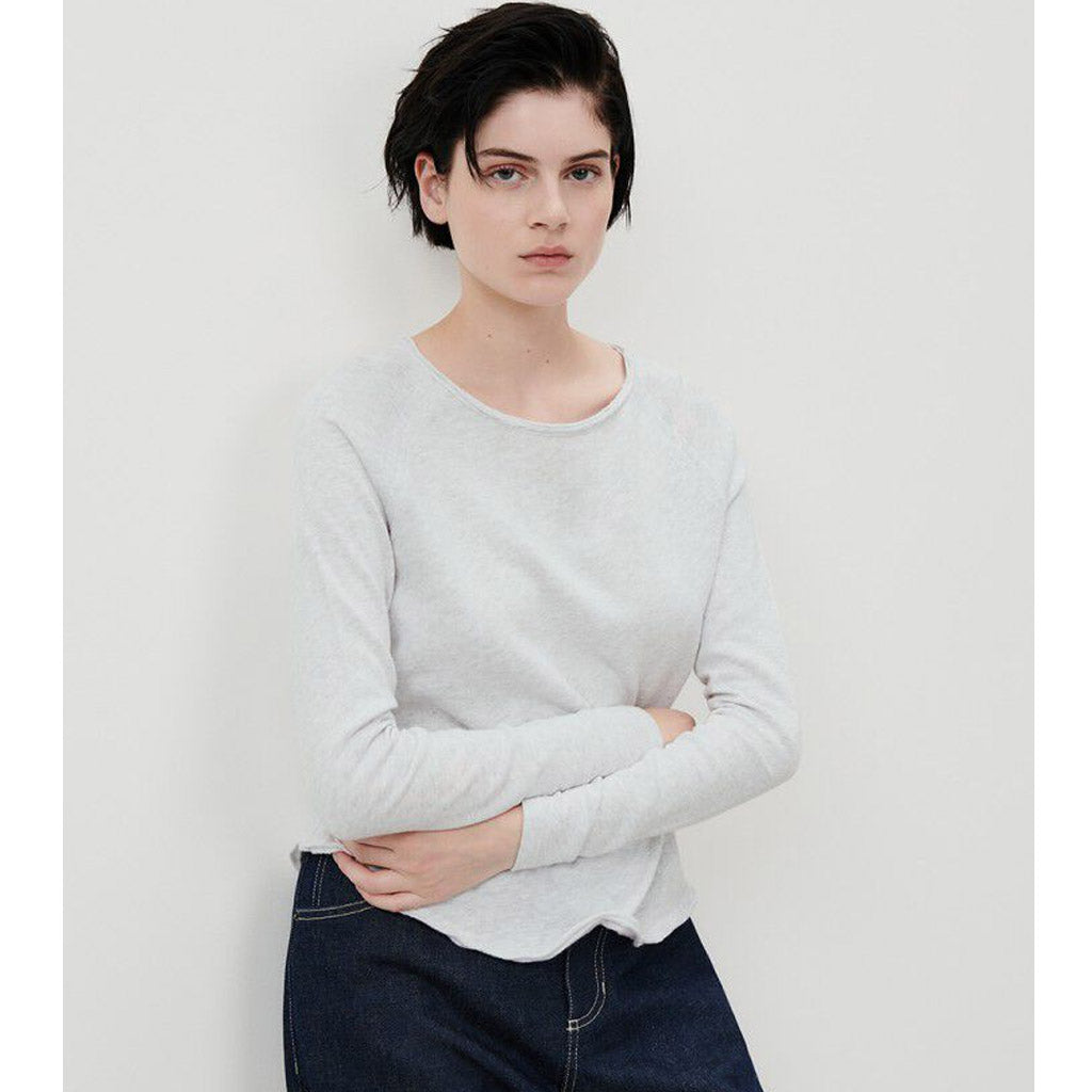 American Vintage Sonoma L/S Round Neck - Arctic Melange - Collector Store
