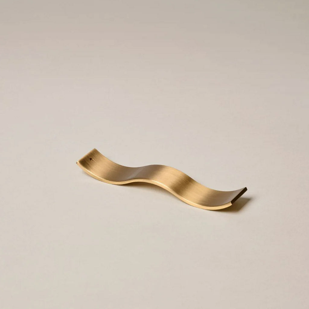 Gentle Habits - Brass Wave Incense Holder - Collector Store