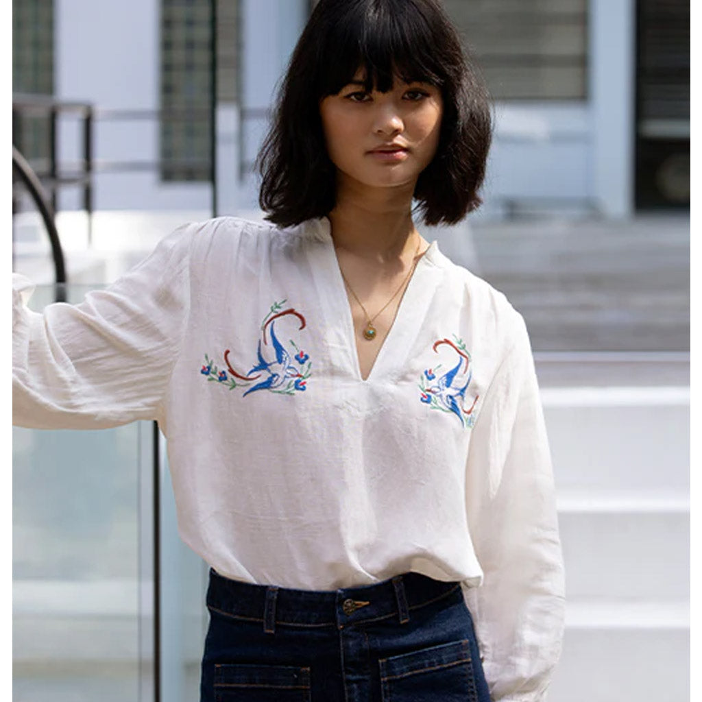 Marie Louise De Monterey - Mesange Blouse- Ecru - Collector Store