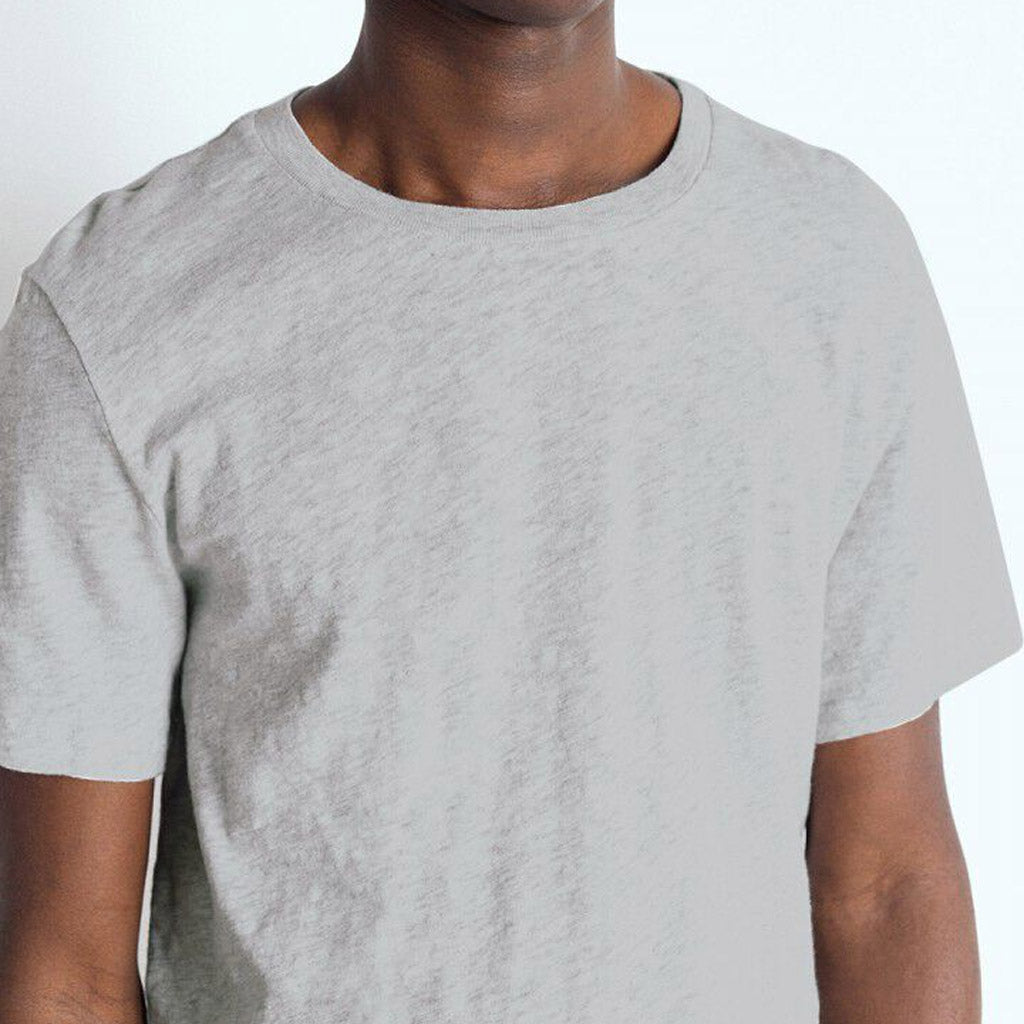 American Vinatge - Mens Bysapick Round Neck Tee - Polar Melange - Collector Store