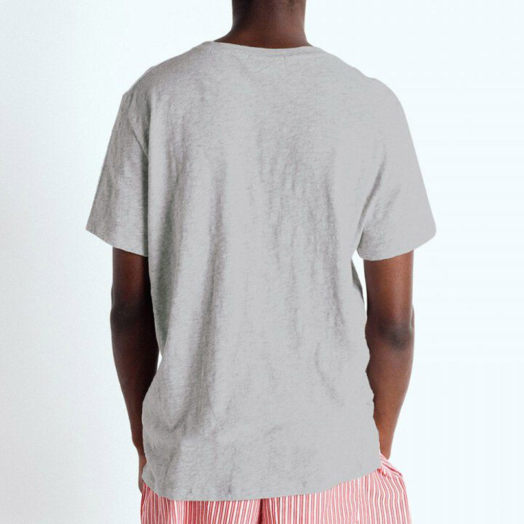 American Vinatge - Mens Bysapick Round Neck Tee - Polar Melange - Collector Store