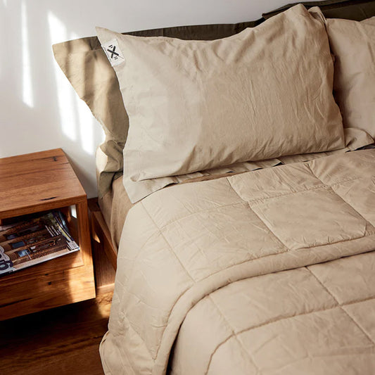 Pony Rider | Organic Cabin Quilt | Light Safari - Collector Store Sydney