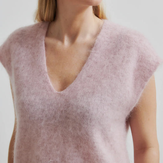 Second Female Camyrn knit vest - sepia rose