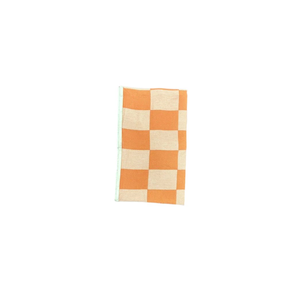 by ende. Checkered Beach Towel - Coral - Collector Store Sydney