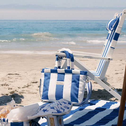 CLOUD COOLER TOTE BAG - CREW MEDITERRAN EAN BLUE STRIPE - Collector Store Sydney