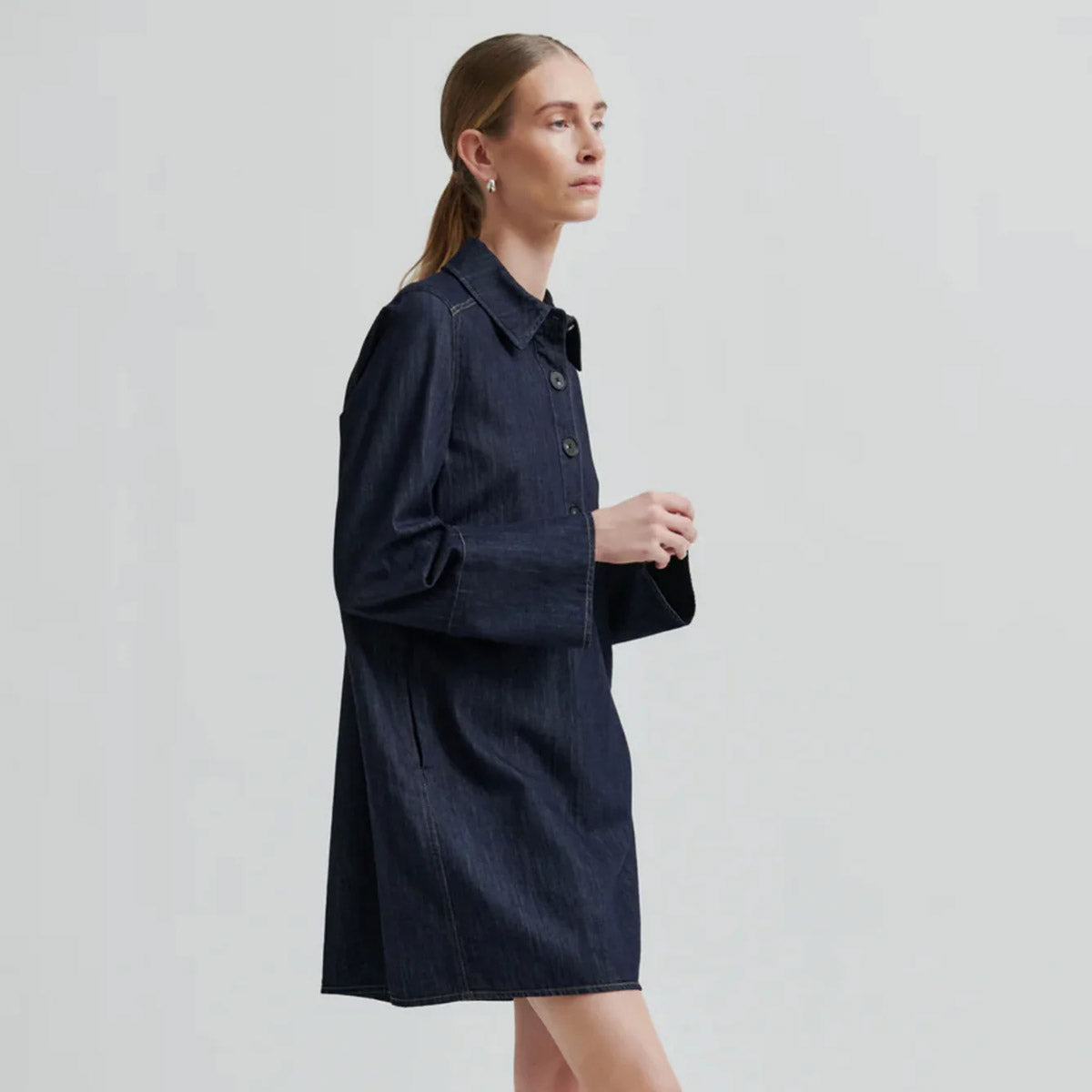 second female denim dress Lukana Denim Dress  secondfemale.com