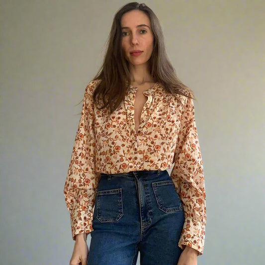 Marie Louise De Monterey - Delphine Blouse Ecru - Collector Store Sydney