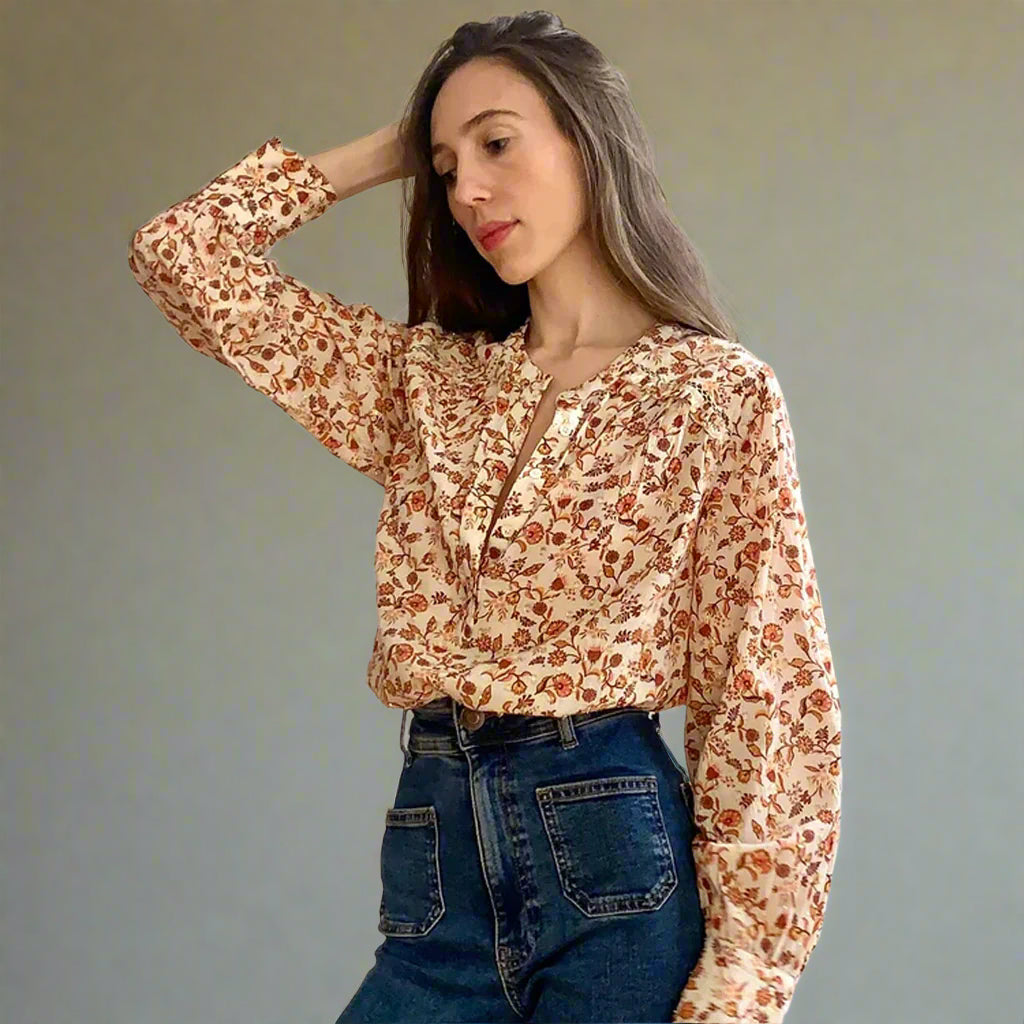 Marie Louise De Monterey - Delphine Blouse Ecru - Collector Store