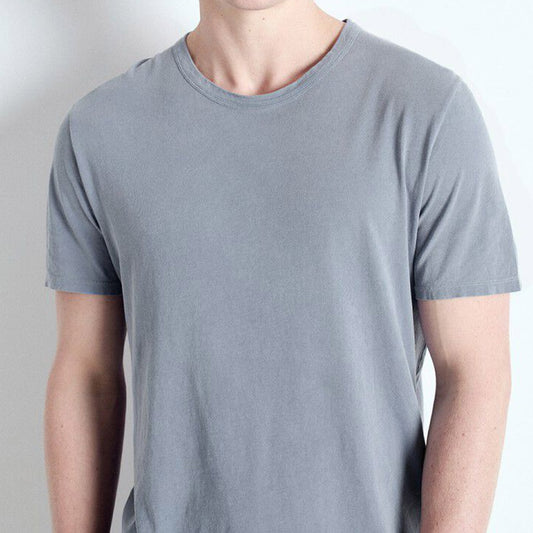 American Vintage Mens Round Neck Tee - Devon- Vintage Blue Grey - Collector Store Sydney