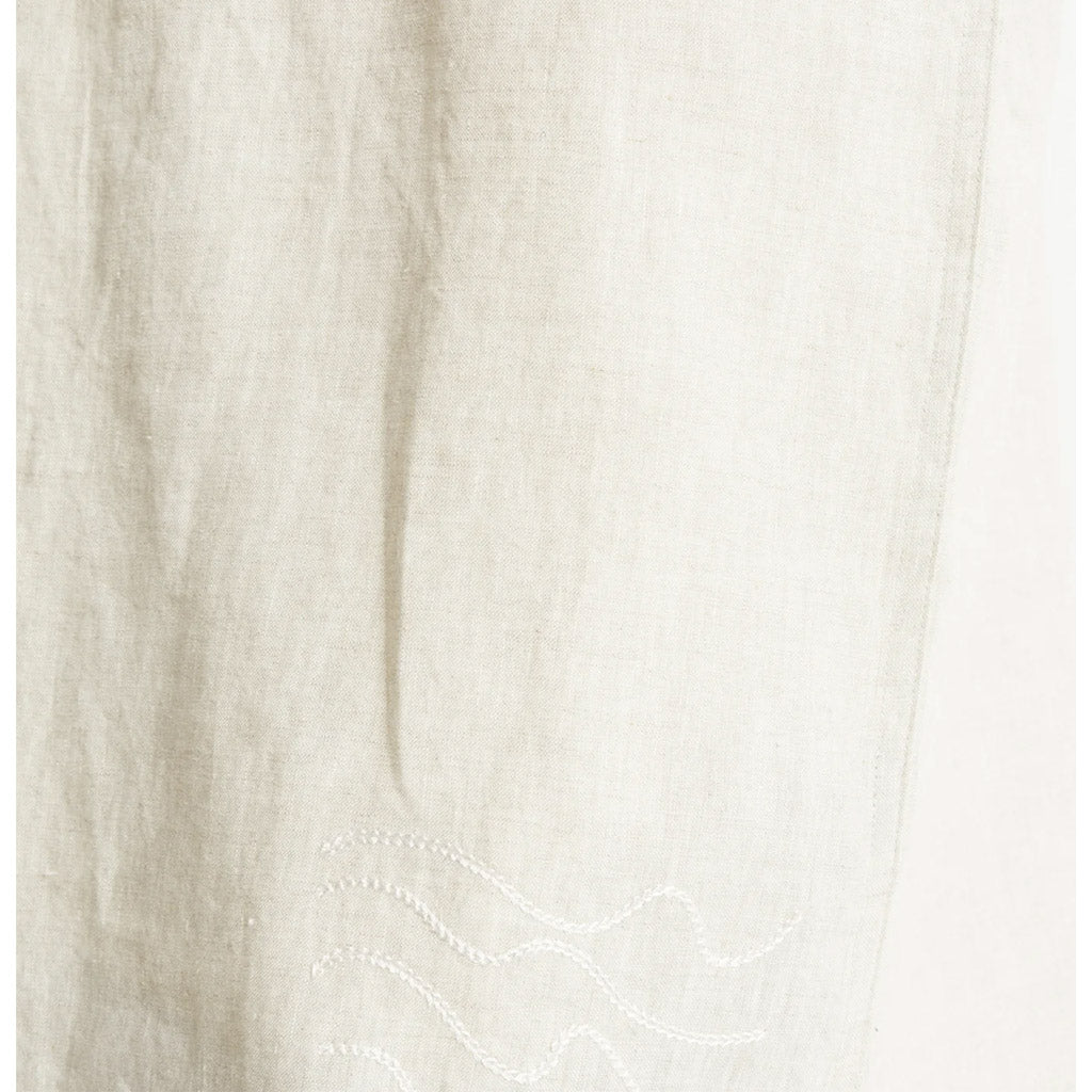Mr Simple Huck Embroided - New Art SS Shirt - Natural - Collector Store