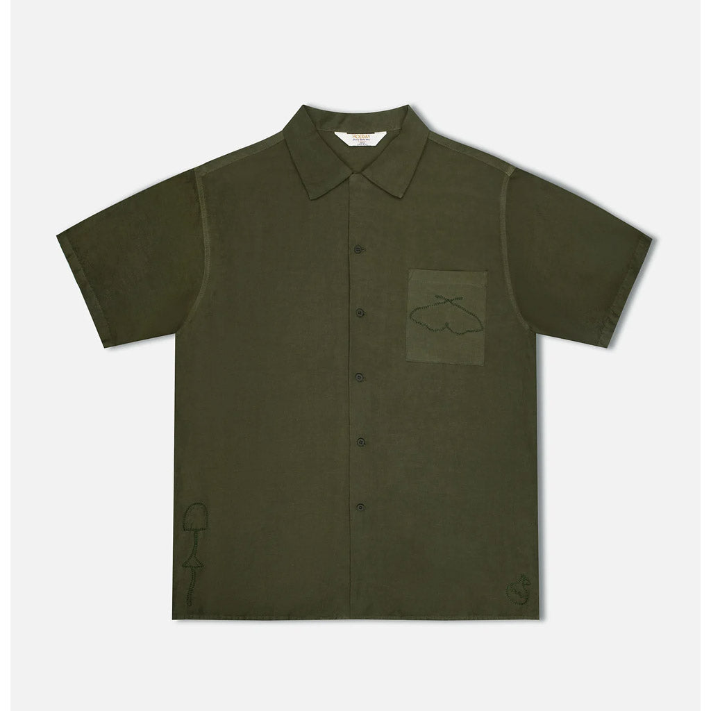 Mr Simple Huck Embroided - New Art SS Shirt - Fatigue - Collector Store