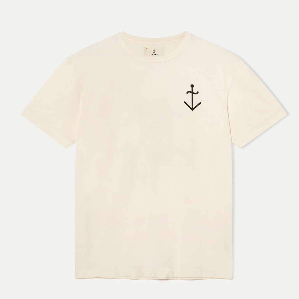 La Paz Tee shirt - GUERREIRO LA PAZ PORTO ECRU - Collector Store Sydney