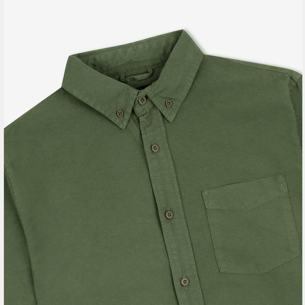 Mr Simple OXFORD LS SHIRT : Fatigue - Collector Store Sydney