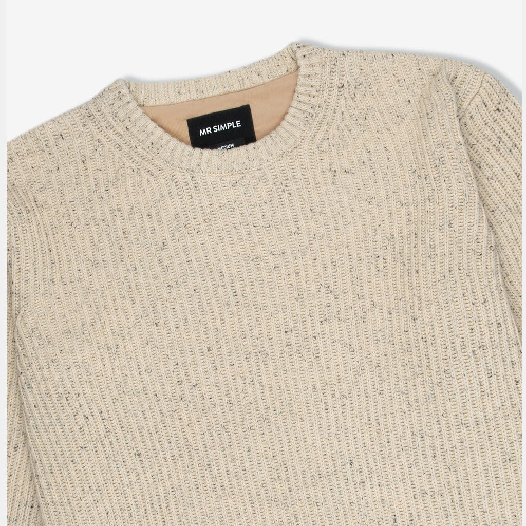 MR SIMPLE : FISHER KNIT - Oatmeal - Collector Store