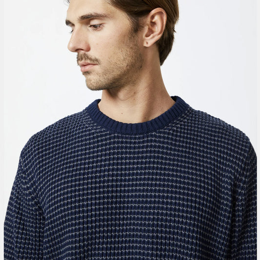 MR SIMPLE : SAILOR KNIT - Navy / Graphite - Collector Store