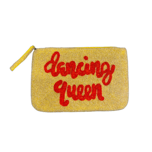 Jacksons Dancing Queen beaded purse - Gold / Red - Collector Store