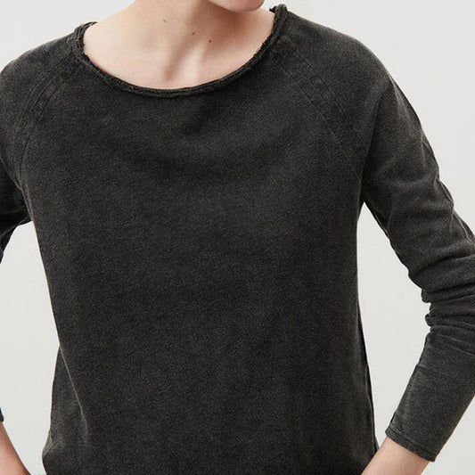 American Vintage L/S Round Neck Tee - Sonoma - Vintage Black - Collector Store Sydney