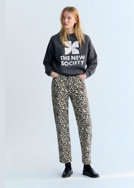 New Society - Nelia leopard Print Pant - Collector Store Sydney