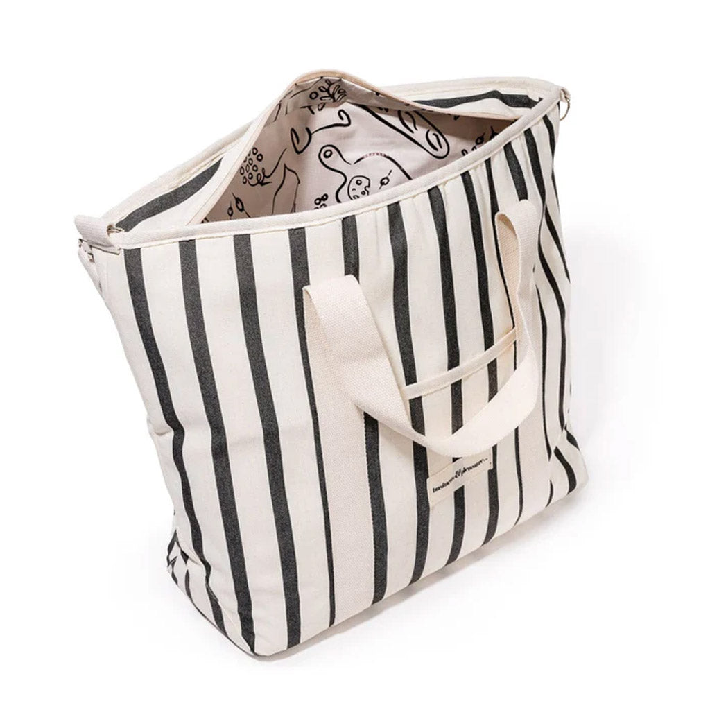 THE COOLER TOTE BAG - MONACO BLACK STRIPE - Collector Store