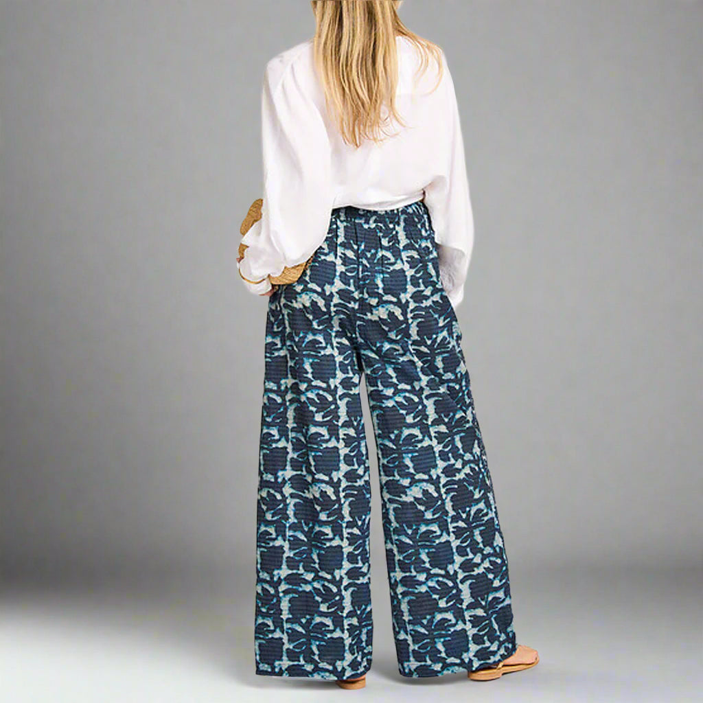 Louizon Pantalon Mud print indigo - Collector Store