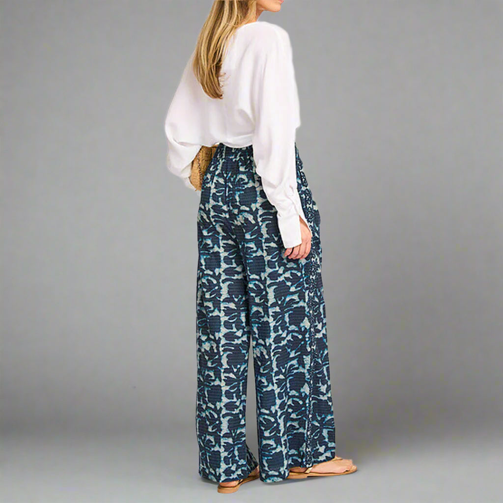 Louizon Pantalon Mud print indigo - Collector Store