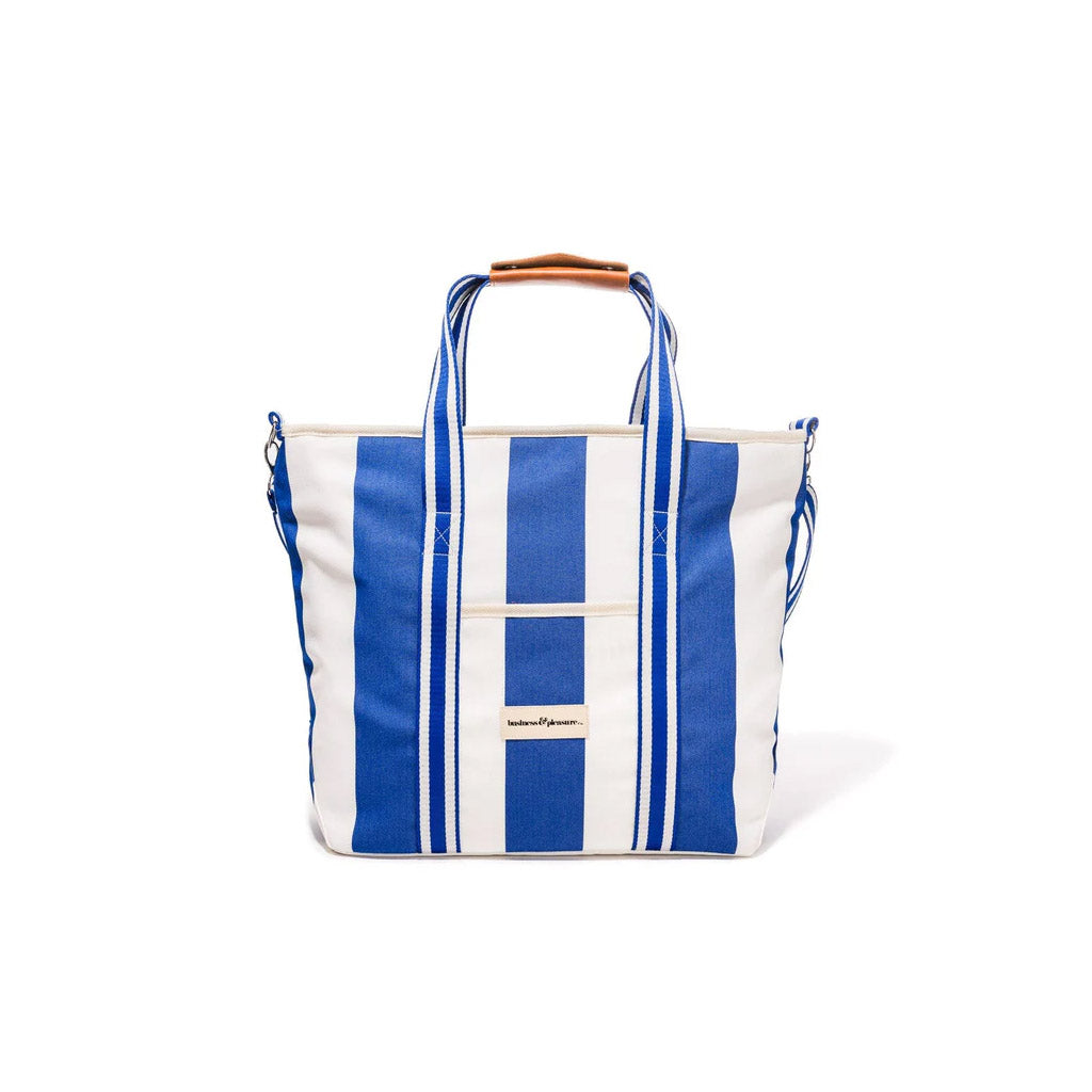 THE COOLER TOTE BAG - MEDITERRANEAN BLUE STRIPE - Collector Store