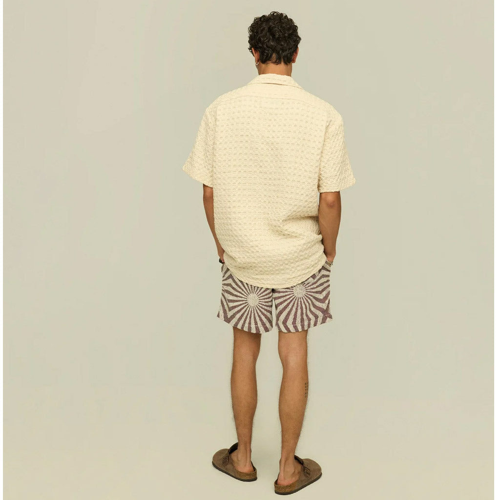 OAS Ecru Cuba Waffle Shirt - Collector Store