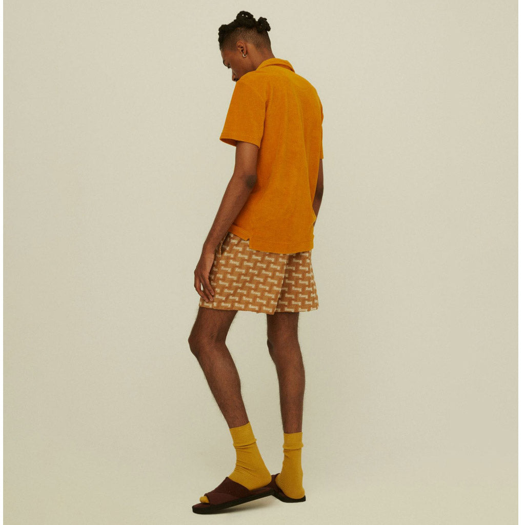 OAS Mustard Polo Terry Shirt - Collector Store