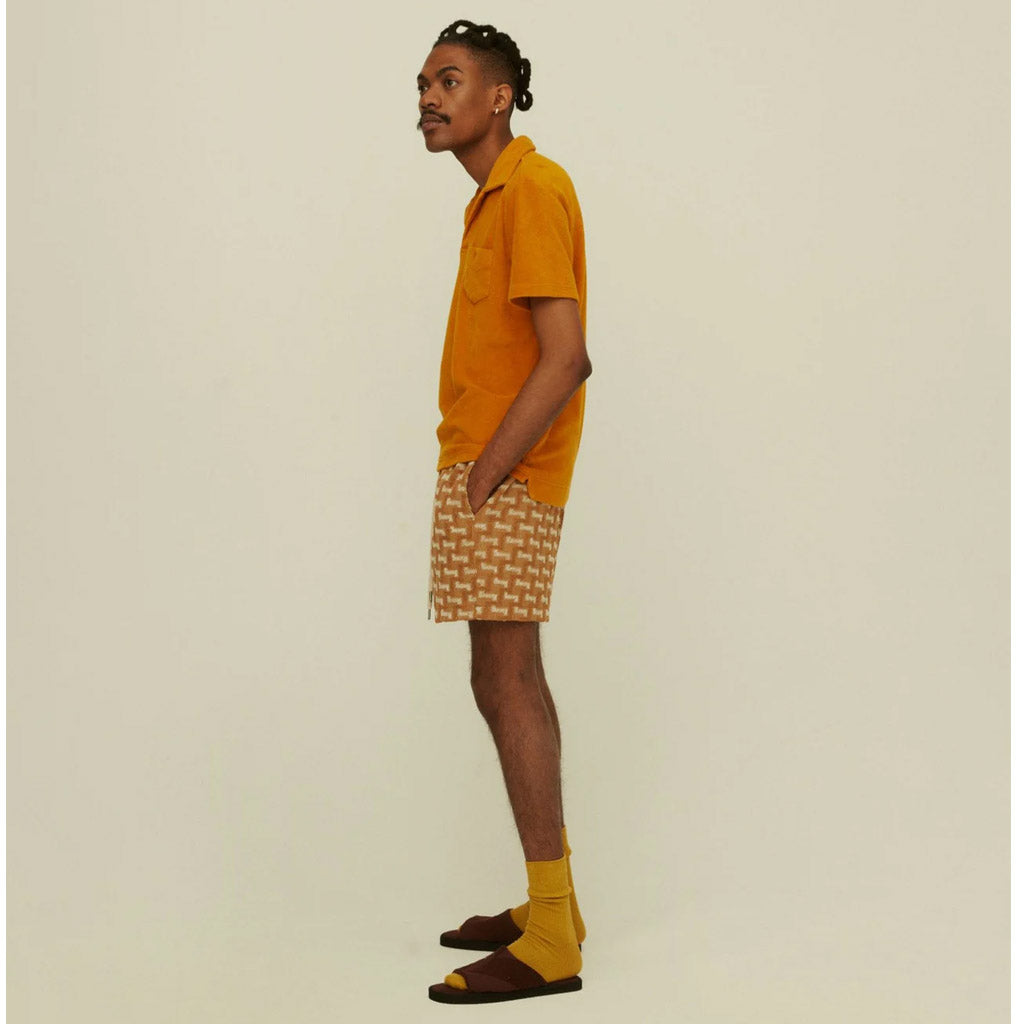 OAS Mustard Polo Terry Shirt - Collector Store