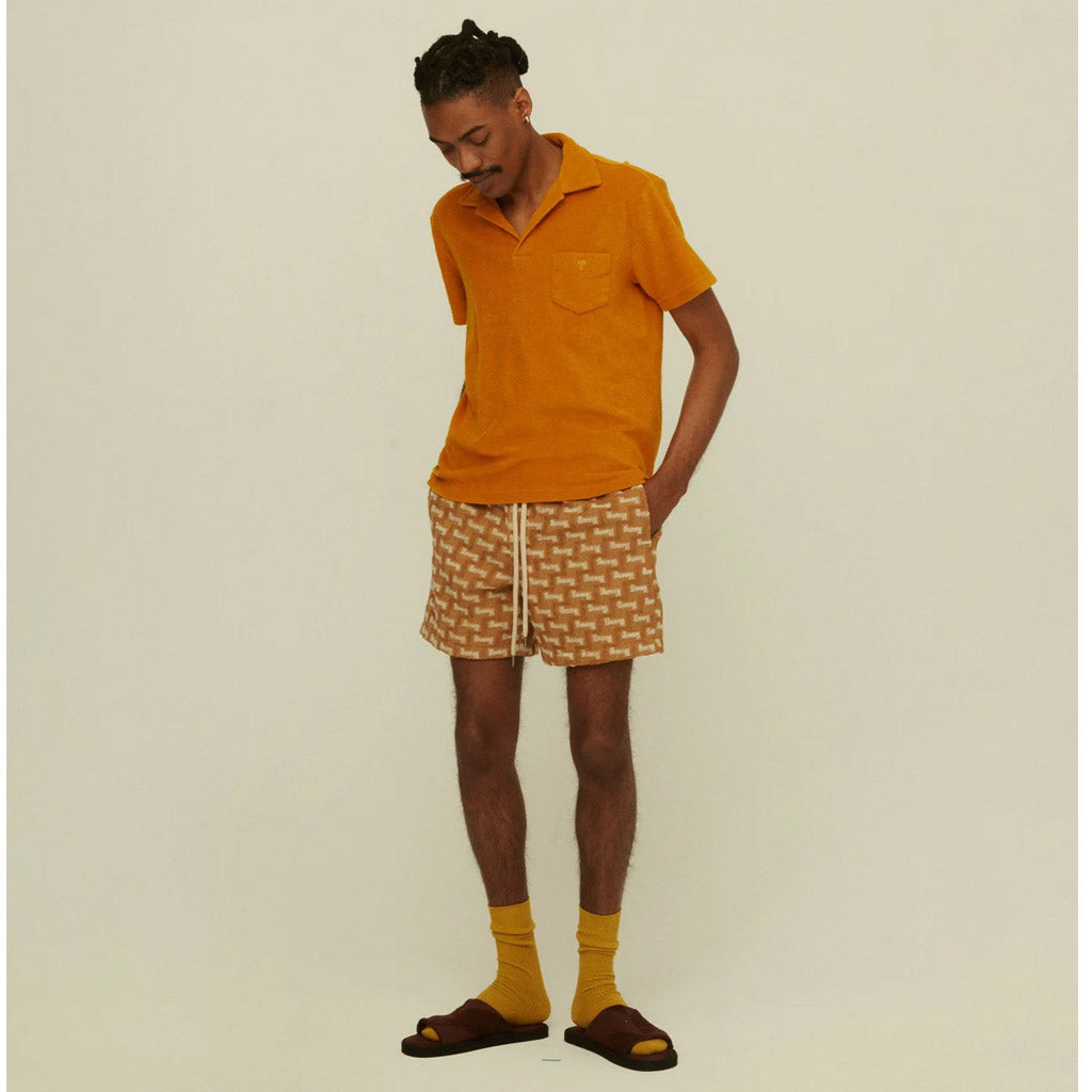 OAS Mustard Polo Terry Shirt - Collector Store