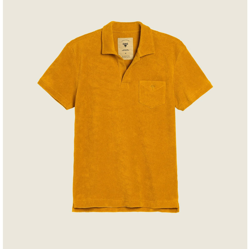 OAS Mustard Polo Terry Shirt - Collector Store