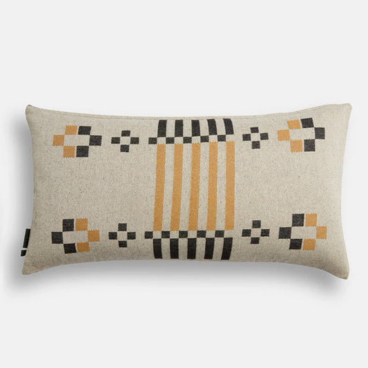 Alpine Retreat Rectangle Cushion | Black/Natural 85cm x 45cm - Collector Store Sydney