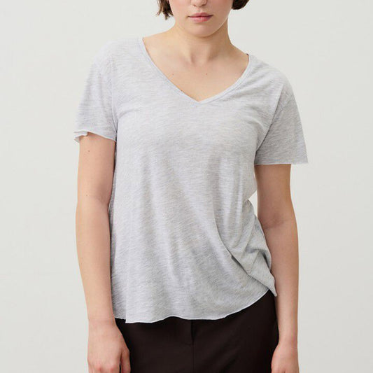 American Vintage Jacksonville V Neck Tee - Polar Melange - Collector Store Sydney