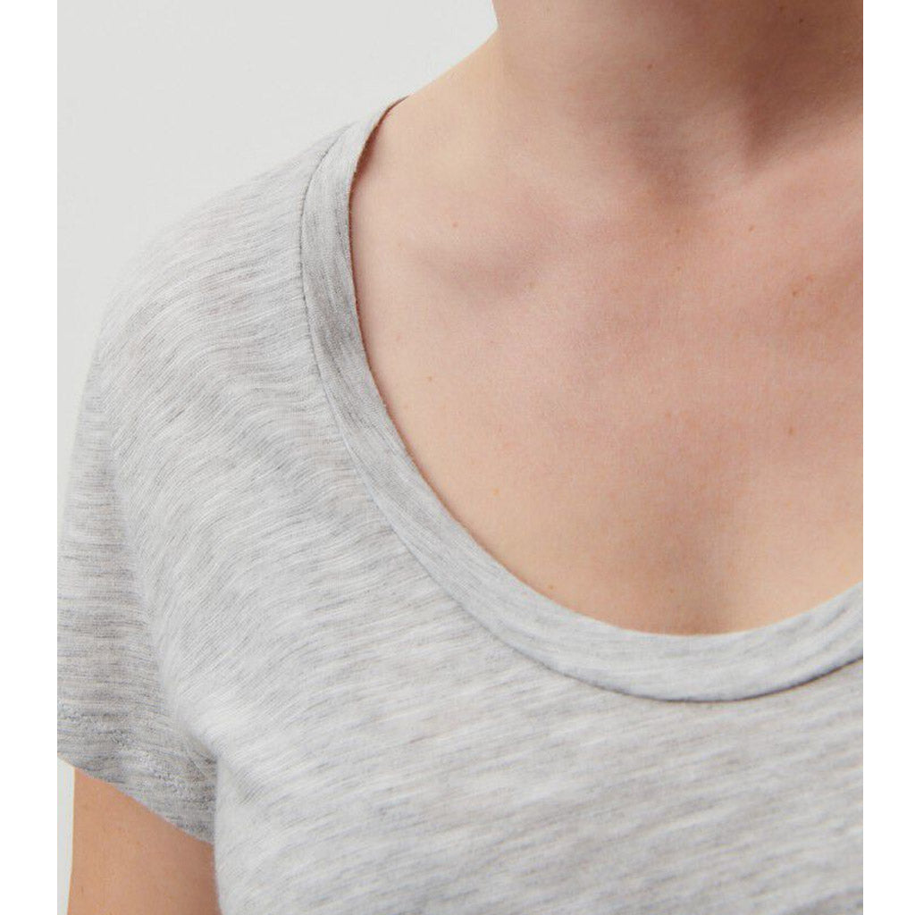 American Vintage Jacksonville Round Neck Tee - Polar Melange - Collector Store