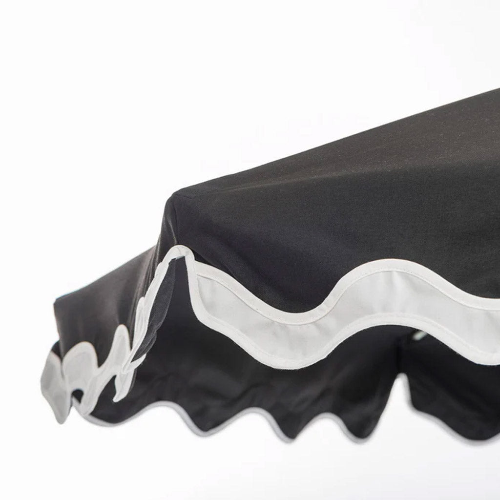 AMALFI UMBRELLA - RIVIE BLACK -200cm x 213cm - Collector Store Sydney
