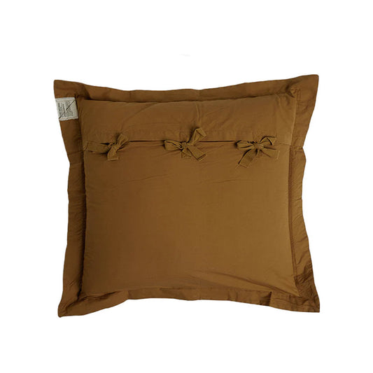Pony Rider | Organic Canvas Sham | Toffee Brown - Collector Store Sydney