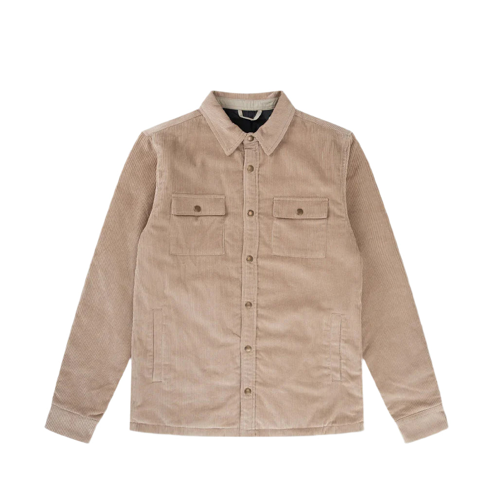 MR SIMPLE : Quilted Cord Jacket - Stone - Collector Store