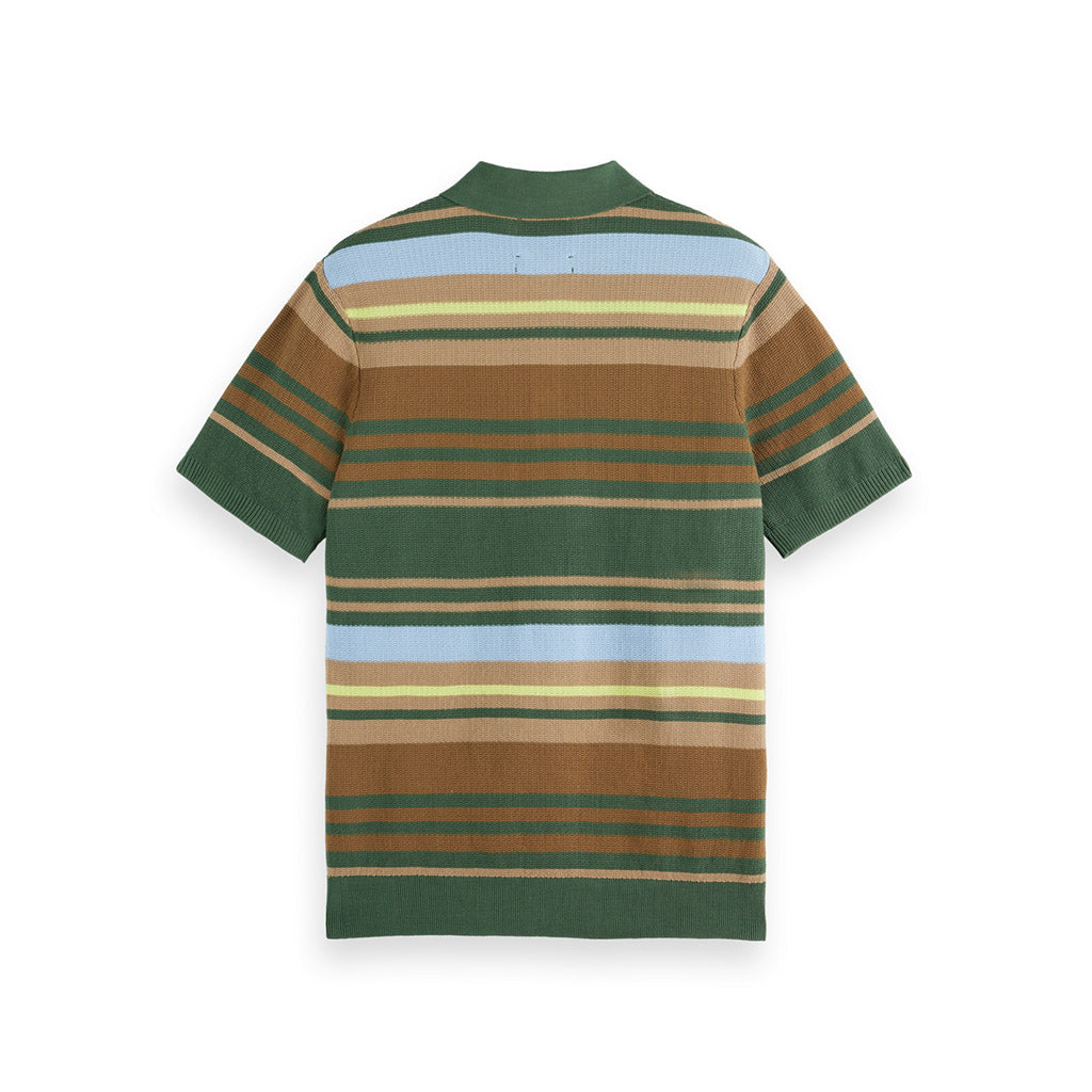 Structured knitted polo Multi - Scotch & Soda - Collector Store