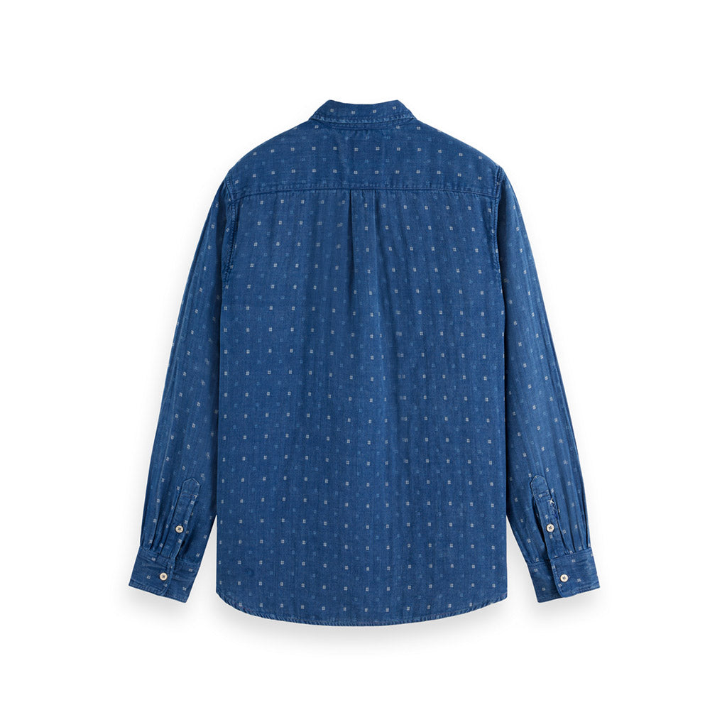 Denim Weave shirt Indigo - Scotch & Soda - Collector Store