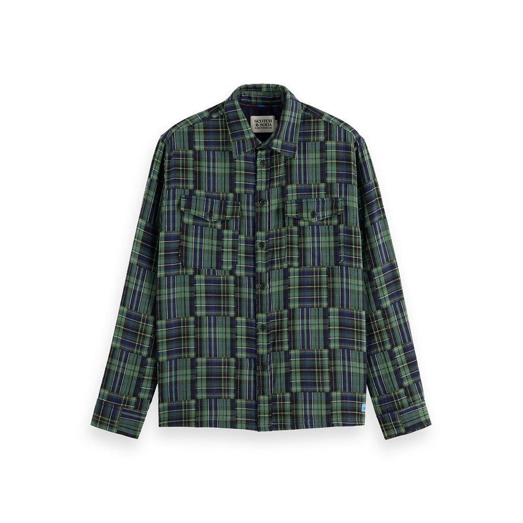Patchwork Check Shirt - Scotch & Soda - Collector Store