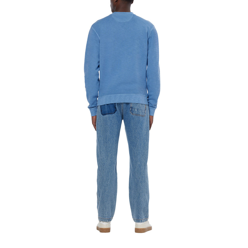 Blue Garment-dyed sweatshirt - Scotch & Soda - Collector Store