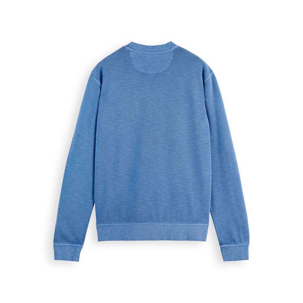 Blue Garment-dyed sweatshirt - Scotch & Soda - Collector Store