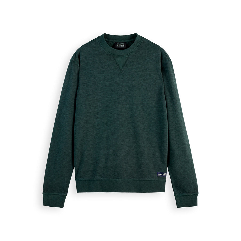 Green Garment-dyed sweatshirt - Scotch & Soda - Collector Store