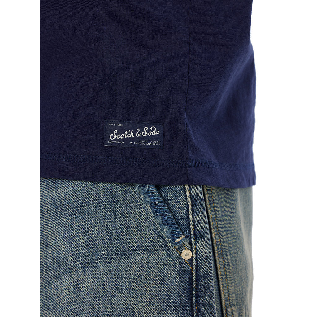 Henley Slub t-shirt - Scotch & Soda - Collector Store