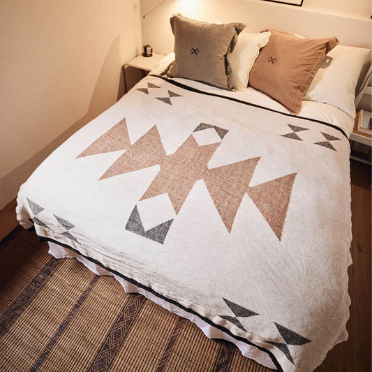 Pony Rider | Rocky Peaks Throw | Natural 170x150