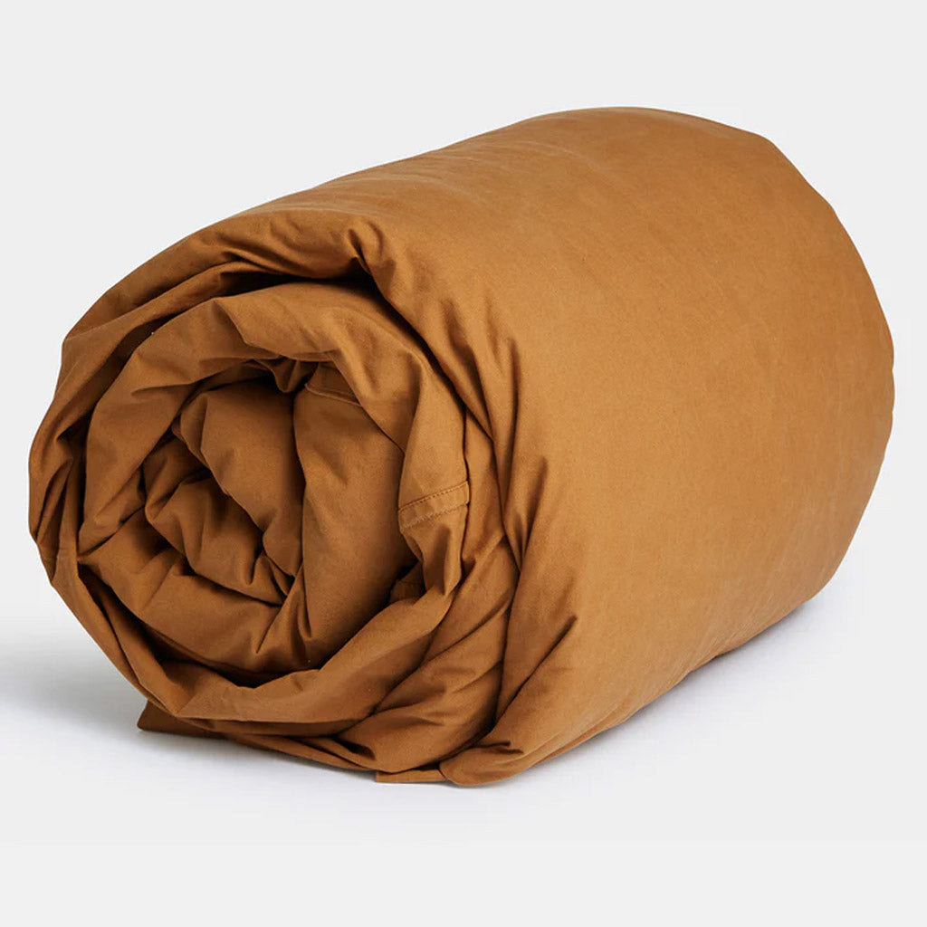 Pony Rider | Queen | Organic Canvas Duvet Cover | Toffee Brown - Collector Store