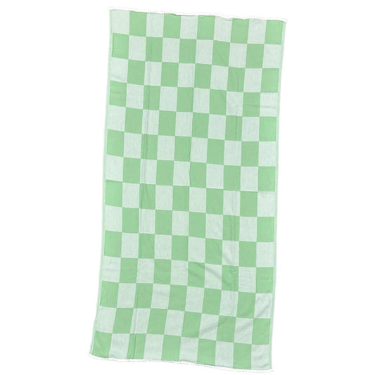 by ende. Checkered Beach Towel - Green - Collector Store Sydney