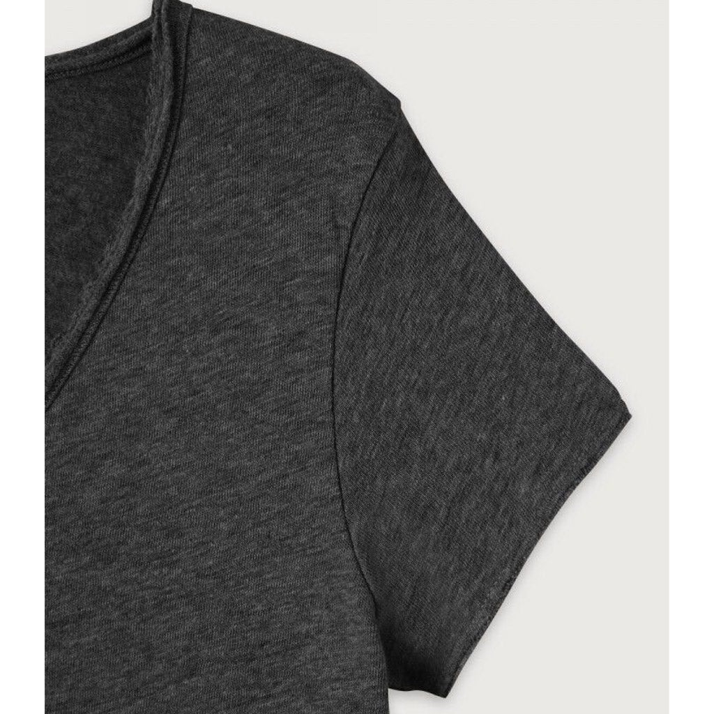 American Vintage Sonoma Cotton V Neck Tee - Vintage BLACK - Collector Store