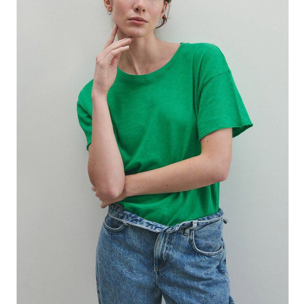 American Vintage Sonoma S/S Round Loose Tee - Vintage Menthol - Collector Store